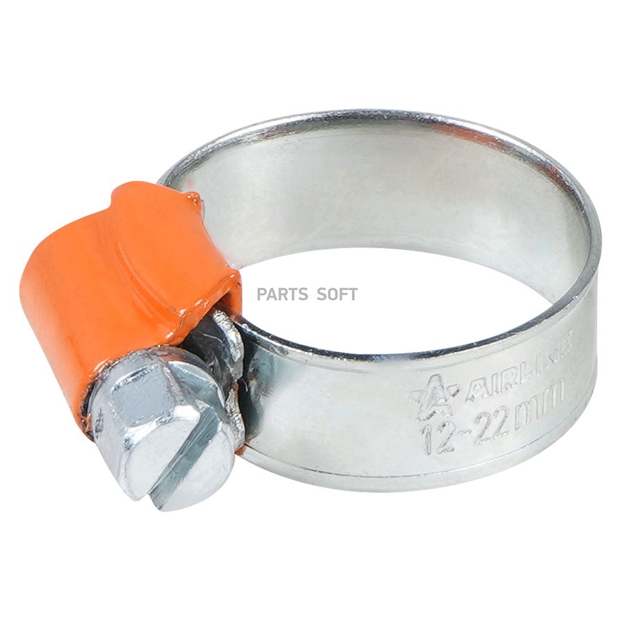 Хомут на патрубки AIRLINE червячный 12-22 мм (усиленный) - AIRLINE None None